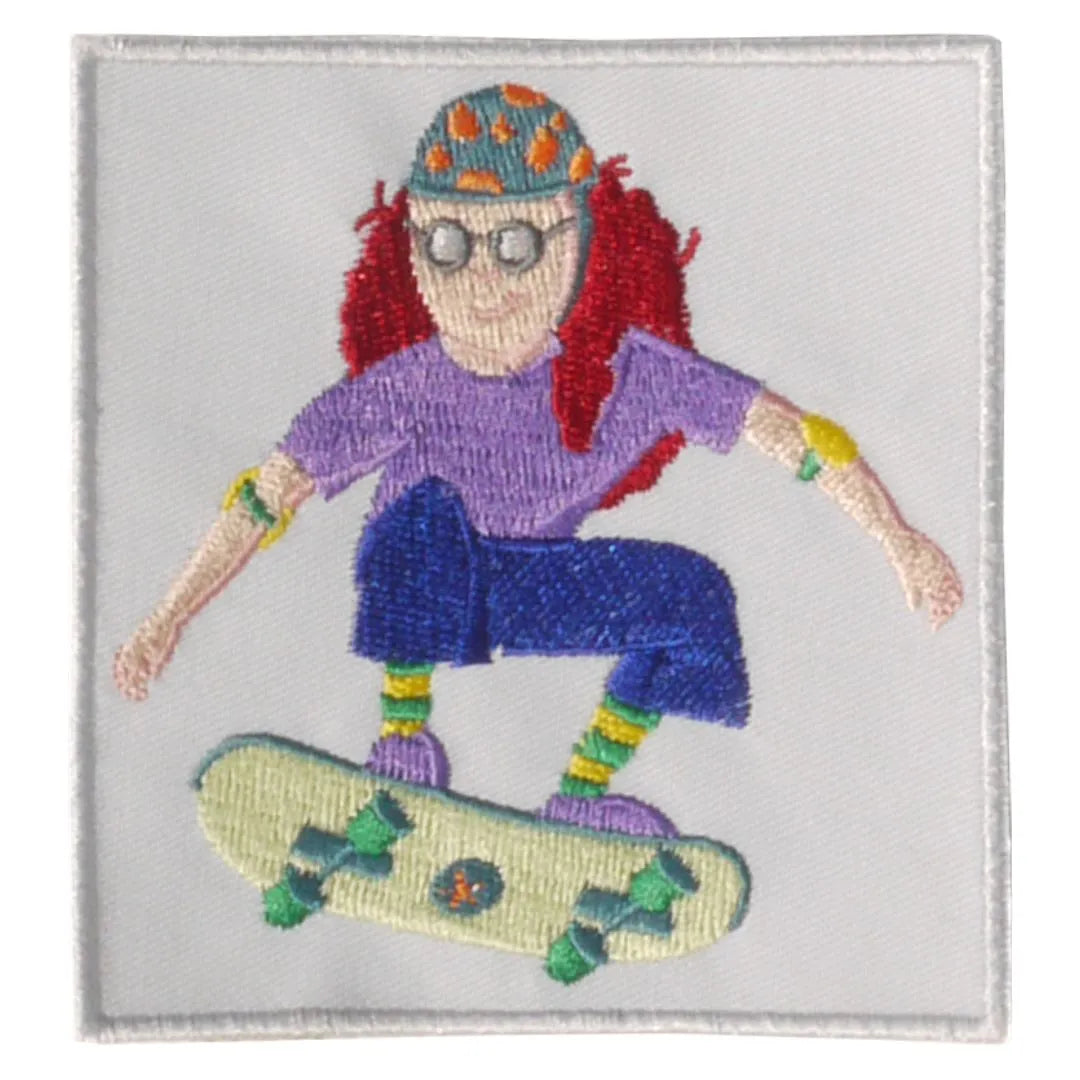 pauakids Bügelbild mit Skateboarderin